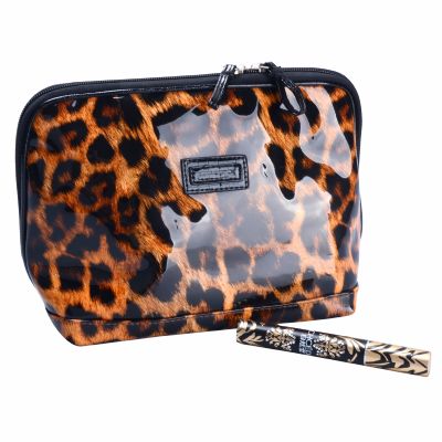 High Quality Leopard Pattern Cosmetic Pouch